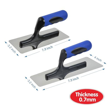 Hanroy 2 Pieces Stainless Steel Venetian Plaster Trowel