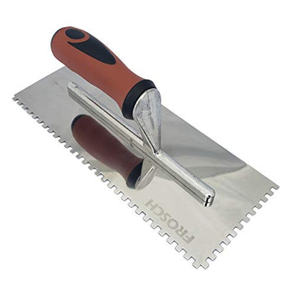 Frosch Stainless Steel Square Notch Trowel (7-PACK) - size: 7-Pack