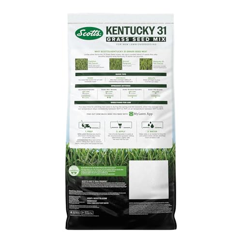 Scotts Kentucky 31 Grass Seed Mix, 20 lbs. - size: 20 lb