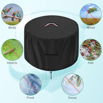 24" Planter Covers Fit 2x2 FT Raised Garden Beds Freeze Protection - size: 25“D x 24"H