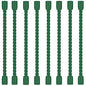 8PCS 4 Inch Silicone Cable Ties, Reusable Bendable Rubber Twist Ties - color: Pine Green, size: 4in(8pcs)