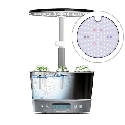 AeroGarden Harvest Elite 360, Platinum Stainless - color: Platinum
