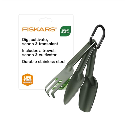 Fiskars 3-Piece House Plant Cultivating Tool Set for Indoor Gardening - size: 3-Piece Set