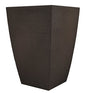 Tusco Products MSQT23ES Modern Square Garden Planter, 23-Inch, Espresso - color: Espresso, size: 23 Inch