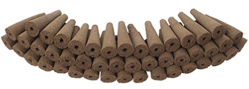 50 Pack Grow Sponges, Seed Starter Pods Growth Sponges Compatible with AeroGarden, PH-Balanced Refill Pods Gardening Accessories for Hydroponic Indoor Growing System - size: 50 Pack Round Sponges
