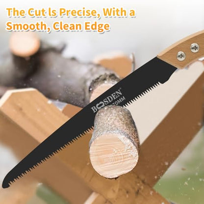 BOOSDEN 11" Pruning Saw, Japanese Hand Saw for Tree Trimming/Wood Cutting