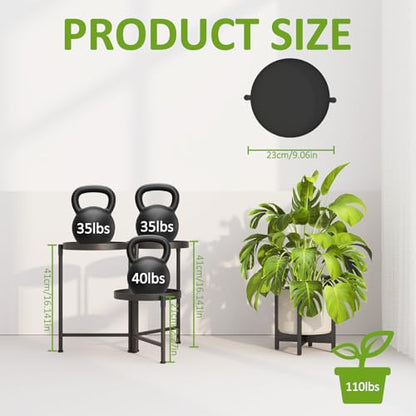 3 Tier Tall Metal Plant Stand, Duty Tiered Flower Shelf for Patio Garden - size: 3 Tier