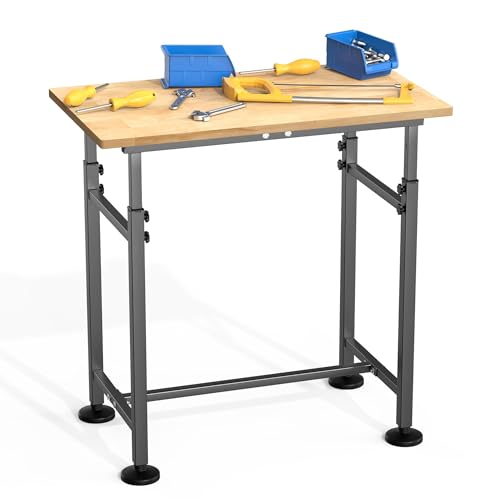 WALMANN Heavy Duty Adjustable Height Workbench 32" x 18" - size: 32 in x 18 in