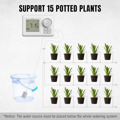 Raddy WS-6 Automatic Drip Irrigation Kit for 15 Potted Plants