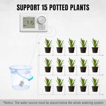 Raddy WS-6 Automatic Drip Irrigation Kit for 15 Potted Plants