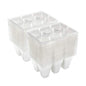 Gardzen 120 Pack 6 Cell Seed Starter Trays with Drainage Holes Clear - color: Clear, size: 120 Pcs