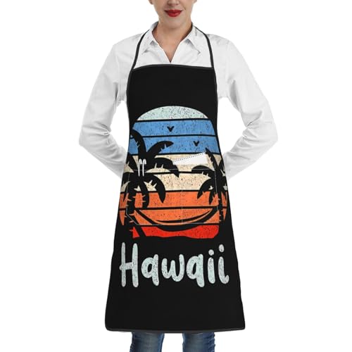 Waterproof Apron with Pockets - color: Orange