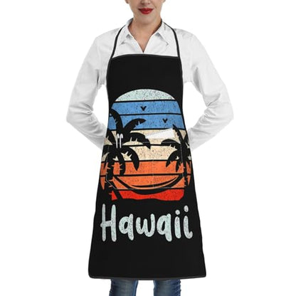 Waterproof Apron with Pockets - color: Orange