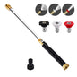 Jet Nozzle High Pressure Hose Nozzle, 18” Hydro Water Hose Nozzle - color: Black, size: 18inch
