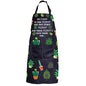 PXTIDY Plant Lover Gift Gardener Apron All Need Is This Plant Lady Gardening Apron Florist Kitchen Gift (Black)