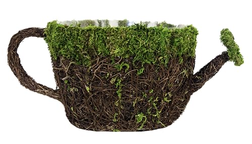 SuperMoss (55261) 9" Deco Watering Can Planter Basket, Large - size: Large