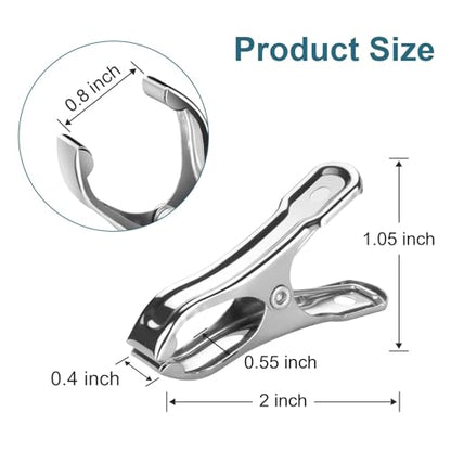 40 PCS Greenhouse Clips for Netting, Stainless Steel Garden Clamps, 2 Inch - style: 2inch-40pcs
