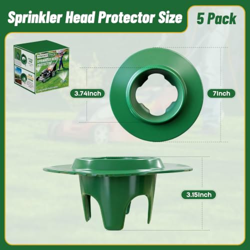 5Pack Sprinkler Head Protector, Cuttable Design, ABS Plash Guard - size: 5Pack