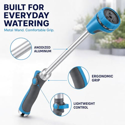 18 Inch Watering Wand for Garden Hose with 8 Spray Patterns