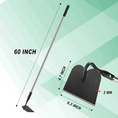 YEELOR Garden Hoe, Long Handle - style: Flat hoe