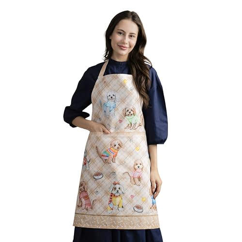 Maison d' Hermine Aprons for women with Pocket 100% Cotton (27.50"x31.50") - color: 129 - Let’s Play
