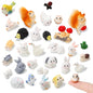 30 Pcs Mini Resin Animals Tiny Forest Animal Figurines to Hide