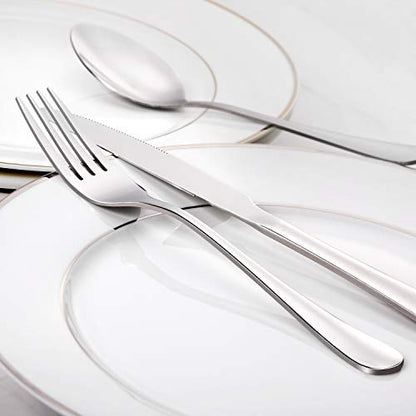 HIWARE 24-Piece Forks Silverware Set, Food-Grade Stainless Steel Dinner Forks Set, Dishwasher Safe, 8 Inches - size: 24-Piece (8 Inches)