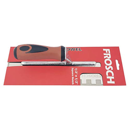 Frosch Stainless Steel Square Notch Tile Trowel (1/2"X1/2") - size: 1/2" X 1/2"