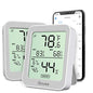 Govee Indoor Hygrometer Thermometer 2Pack H5075 with Bluetooth App Control - color: Grey, size: 2 Pack