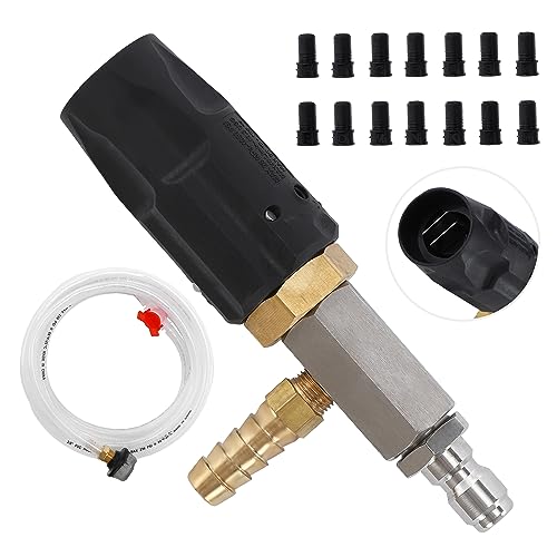 JOEJET Adjustable Long Range Downstream Injection Nozzle Kit 4-4.5 GPM - size: 15 FT, style: 4-4.5 Gallons