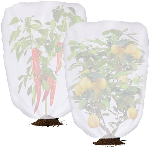 2 Pcs Garden Plant Shade Cover, 3.3x2.6 Ft Non-Woven Sunshade Cloth - color: 2 Pcs, size: 3.3 x 2.6 Ft