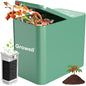 Growell 3.2L Electric Composter, Countertop Food Waste Indoor Compost Bin - color: Green