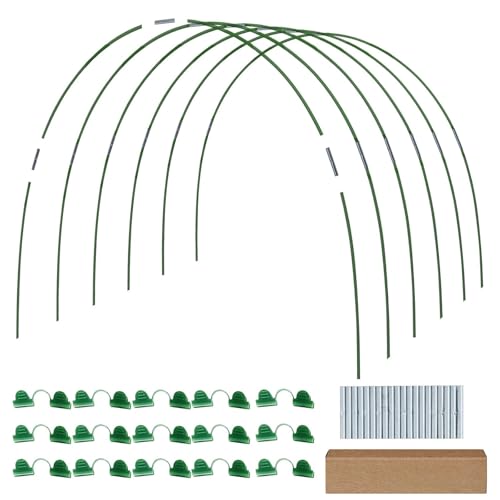 Garden Hoops for Raised Beds - Rust-Free Fiberglass Garden Hoops Support