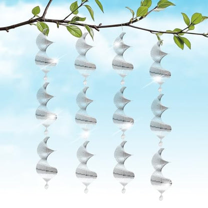 Reflective Bird Deterrents for Outside, Woodpecker Repellent - size: Spiral