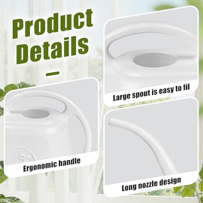 Plant Watering Can - 1/2 Gallon - White - color: White