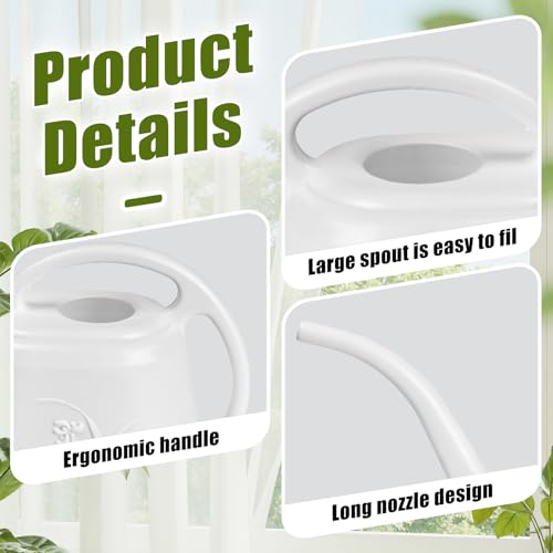 Plant Watering Can - 1/2 Gallon - White - color: White