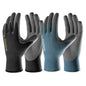 COOLJOB 6 Pairs Gardening Gloves for Men, Breathable Rubber Coated, Small - color: Black & Blue (Nitrile Touchscreen), size: Small (Pack of 6)