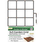 Garden Grid 3x3 | Raised Bed Watering System | Pre-Assembled, Full-Coverage - size: 3x3, style: Standard
