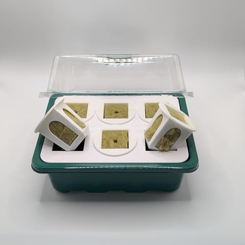 Grow Cubes for Hydroponic System/Grow Cubes Compatible with Gardyn (Seed Starter Nursery + w/Rockwool) - style: Seed Starter Nursery + w/Rockwool