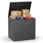 40 Gallon Outdoor Package Delivery Box with Lockable, Waterproof & Weatherproof Secure Parcel Drop Box for Porch, Resin Outside Storage Boxes(Black)