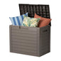 IRIS USA 35 Gallon Outdoor Deck Box, Lockable, Weather-Resistant, Brown - color: Brown