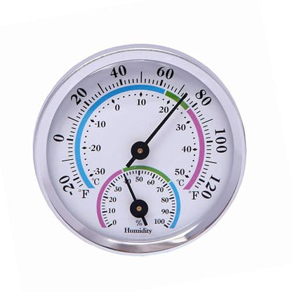 1pc Portable 2-in-1 Thermometer and Hygrometer, Mechanical Temp Humidity Meter for Greenhouse Home Office Garden, Wall Mount or Desktop