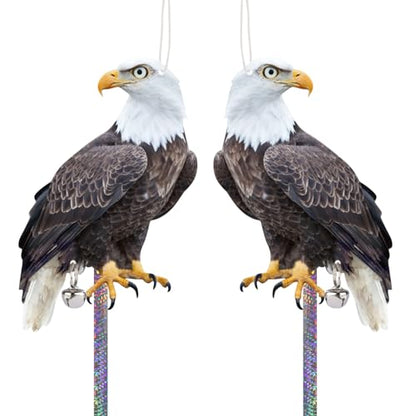 Plastic Hawk to Scare Pigeon Away from Porch, 2PCS Fake Hawk - color: Black Hawk 2pcs