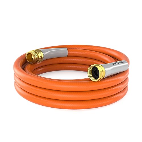 SPECILITE Garden Water Hose 10 ft x 5/8" for yard, Heavy Duty & Flexible - color: 5/8" Orange, size: 10FT