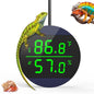 QZQ Reptile Thermometer and Humidity Gauge, Digital Display, Blue - color: Blue