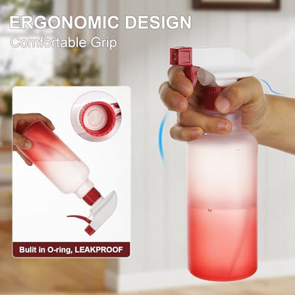 Spray Bottles 16.9oz/500ml Plastic - color: Red