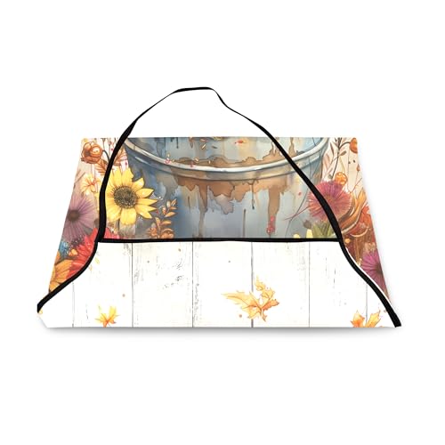 Funny Apron for Men Women Baking Gardening Sewing BBQ Waterproof Cute Gifts - color: Highland Cow