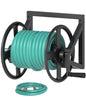 Artigarden Garden Hose Reel Wall Mounted, Outdoor Water Hose Holder Black - color: Black