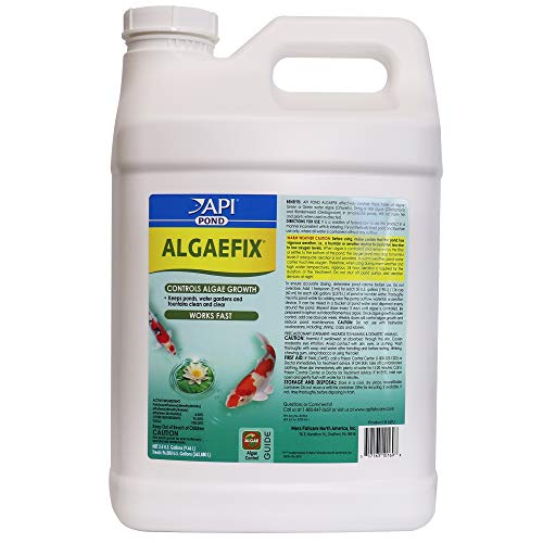 API POND ALGAEFIX (2.5 gallons) Pond Algae Control - Copper Free - Clean, Clear Water Up to 96000 Gallons - Safe for Fish, Plants - Water Gardens, Fountains - Natural Active Ingredient, EPA-Registered - size: 2.5-Gallon