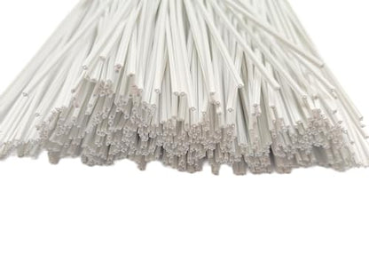 400Pcs,6 Inches Plastic Twist Ties, Garden Plant Twist Tie Cable Tie, Plastic Cable Ties for Bread Candy Bags, Gift Bags (6",White) - color: White,6 Inches